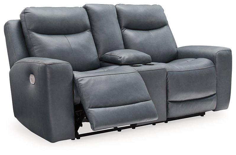 Mindanao Power Reclining Loveseat with Console - Premium Loveseat from Ashley Furniture - Just $1243.79! Shop now at Furniture Wholesale Plus  We are the best furniture store in Nashville, Hendersonville, Goodlettsville, Madison, Antioch, Mount Juliet, Lebanon, Gallatin, Springfield, Murfreesboro, Franklin, Brentwood