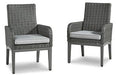 Elite Park Arm Chair with Cushion (Set of 2) - Premium Outdoor Dining Chair from Ashley Furniture - Just $496.75! Shop now at Furniture Wholesale Plus  We are the best furniture store in Nashville, Hendersonville, Goodlettsville, Madison, Antioch, Mount Juliet, Lebanon, Gallatin, Springfield, Murfreesboro, Franklin, Brentwood