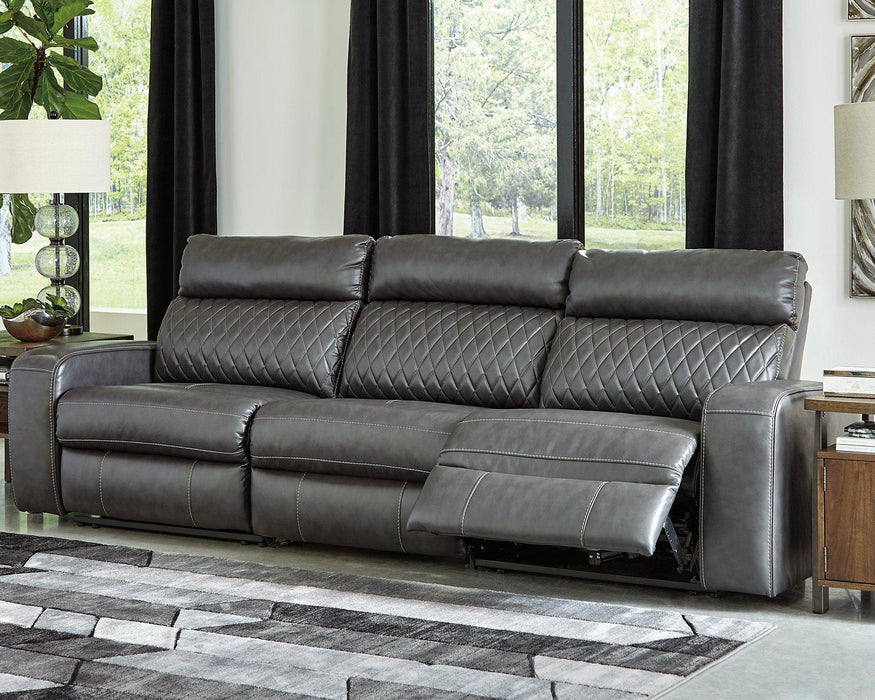 Samperstone Power Reclining Sectional - Premium Sectional from Ashley Furniture - Just $1137.86! Shop now at Furniture Wholesale Plus  We are the best furniture store in Nashville, Hendersonville, Goodlettsville, Madison, Antioch, Mount Juliet, Lebanon, Gallatin, Springfield, Murfreesboro, Franklin, Brentwood