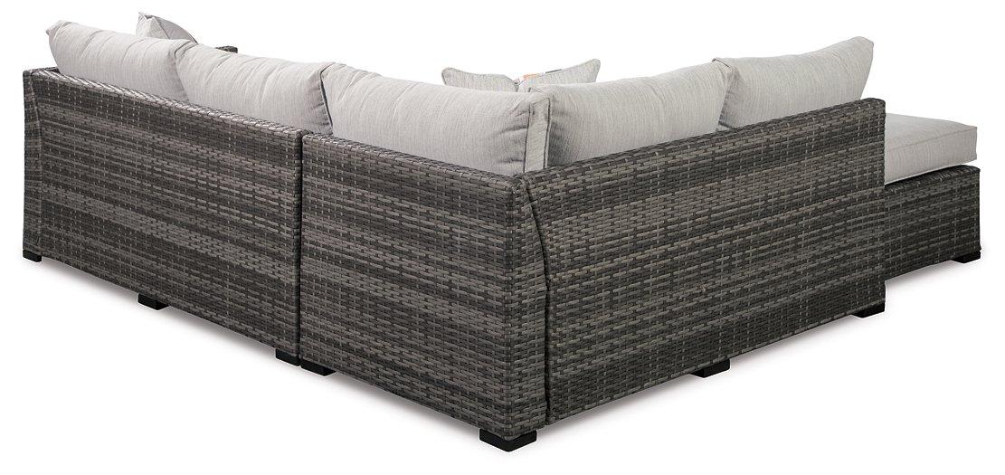 Cherry Point 4-piece Outdoor Sectional Set - Premium Outdoor Seating Set from Ashley Furniture - Just $1234.62! Shop now at Furniture Wholesale Plus  We are the best furniture store in Nashville, Hendersonville, Goodlettsville, Madison, Antioch, Mount Juliet, Lebanon, Gallatin, Springfield, Murfreesboro, Franklin, Brentwood