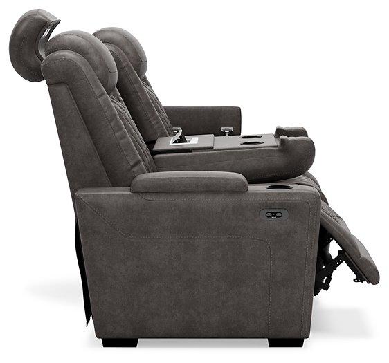 HyllMont Power Reclining Sofa - Premium Sofa from Ashley Furniture - Just $1364.31! Shop now at Furniture Wholesale Plus  We are the best furniture store in Nashville, Hendersonville, Goodlettsville, Madison, Antioch, Mount Juliet, Lebanon, Gallatin, Springfield, Murfreesboro, Franklin, Brentwood