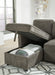 Kerle 2-Piece Sectional with Pop Up Bed - Premium Sectional from Ashley Furniture - Just $989.21! Shop now at Furniture Wholesale Plus  We are the best furniture store in Nashville, Hendersonville, Goodlettsville, Madison, Antioch, Mount Juliet, Lebanon, Gallatin, Springfield, Murfreesboro, Franklin, Brentwood