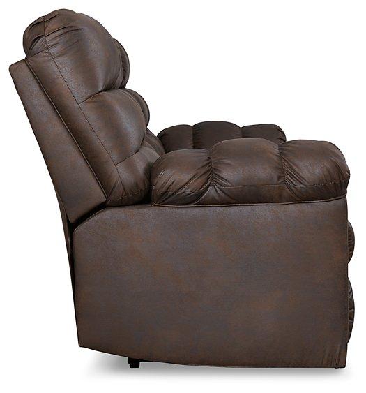 Derwin Reclining Sofa with Drop Down Table - Premium Sofa from Ashley Furniture - Just $818.80! Shop now at Furniture Wholesale Plus  We are the best furniture store in Nashville, Hendersonville, Goodlettsville, Madison, Antioch, Mount Juliet, Lebanon, Gallatin, Springfield, Murfreesboro, Franklin, Brentwood