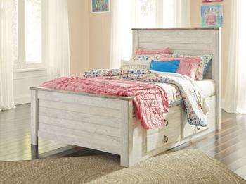 Willowton Bed with 2 Storage Drawers - Premium Bed from Ashley Furniture - Just $492.75! Shop now at Furniture Wholesale Plus  We are the best furniture store in Nashville, Hendersonville, Goodlettsville, Madison, Antioch, Mount Juliet, Lebanon, Gallatin, Springfield, Murfreesboro, Franklin, Brentwood