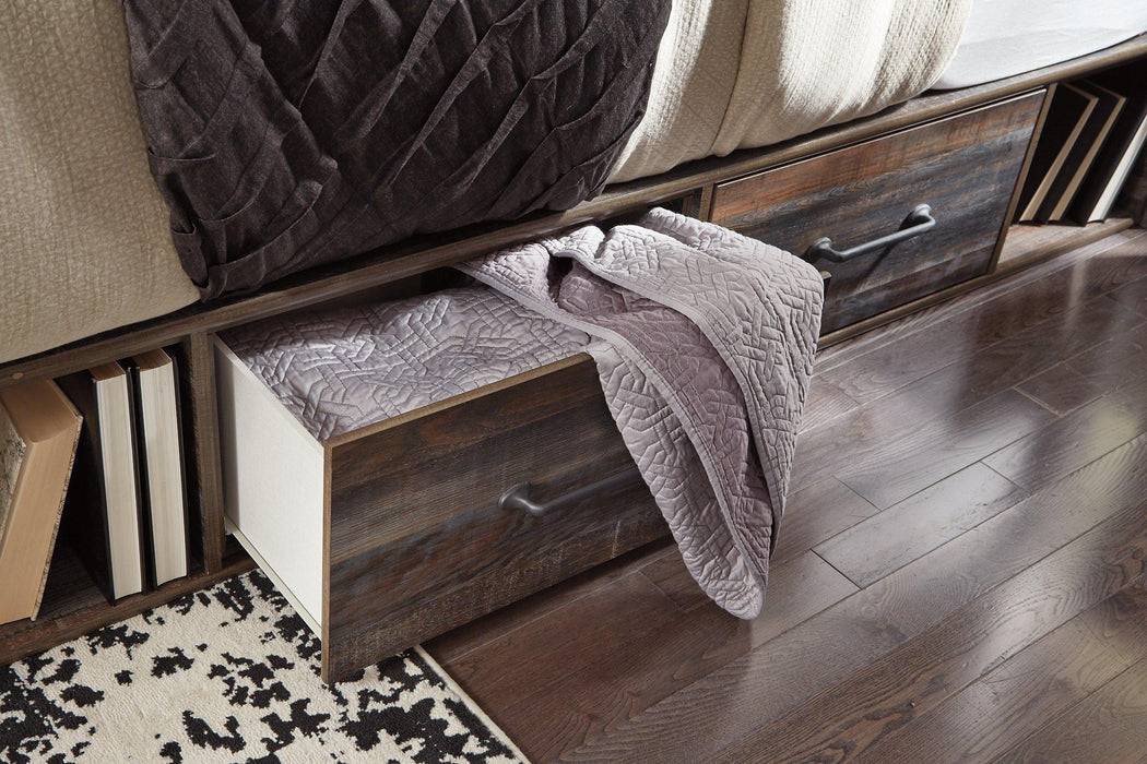 Drystan Bed with 4 Storage Drawers - Premium Bed from Ashley Furniture - Just $782.35! Shop now at Furniture Wholesale Plus  We are the best furniture store in Nashville, Hendersonville, Goodlettsville, Madison, Antioch, Mount Juliet, Lebanon, Gallatin, Springfield, Murfreesboro, Franklin, Brentwood