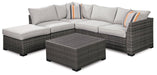 Cherry Point 4-piece Outdoor Sectional Set - Premium Outdoor Seating Set from Ashley Furniture - Just $1234.62! Shop now at Furniture Wholesale Plus  We are the best furniture store in Nashville, Hendersonville, Goodlettsville, Madison, Antioch, Mount Juliet, Lebanon, Gallatin, Springfield, Murfreesboro, Franklin, Brentwood