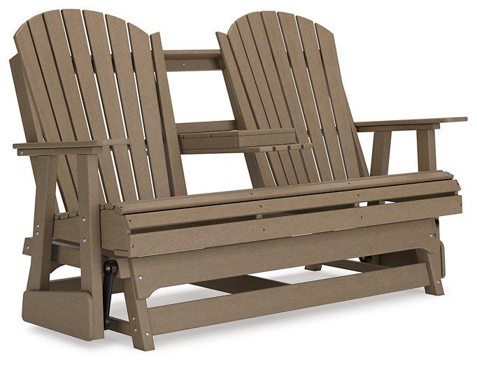 Hyland wave Outdoor Glider Loveseat - Premium Outdoor Seating from Ashley Furniture - Just $978.98! Shop now at Furniture Wholesale Plus  We are the best furniture store in Nashville, Hendersonville, Goodlettsville, Madison, Antioch, Mount Juliet, Lebanon, Gallatin, Springfield, Murfreesboro, Franklin, Brentwood