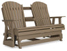 Hyland wave Outdoor Glider Loveseat - Premium Outdoor Seating from Ashley Furniture - Just $978.98! Shop now at Furniture Wholesale Plus  We are the best furniture store in Nashville, Hendersonville, Goodlettsville, Madison, Antioch, Mount Juliet, Lebanon, Gallatin, Springfield, Murfreesboro, Franklin, Brentwood