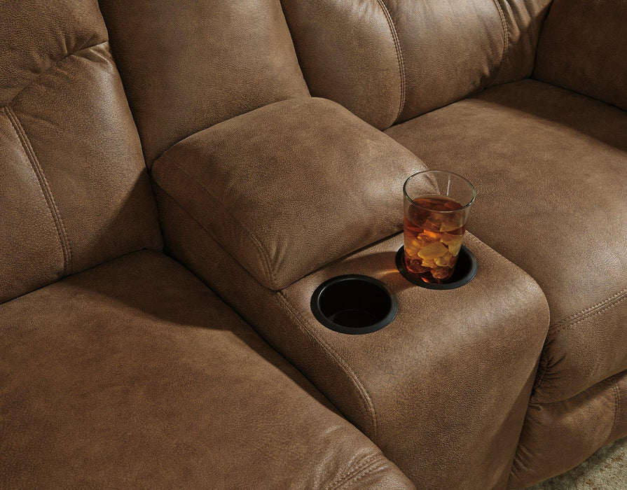 Boxberg Reclining Loveseat with Console - Premium Loveseat from Ashley Furniture - Just $788.31! Shop now at Furniture Wholesale Plus  We are the best furniture store in Nashville, Hendersonville, Goodlettsville, Madison, Antioch, Mount Juliet, Lebanon, Gallatin, Springfield, Murfreesboro, Franklin, Brentwood