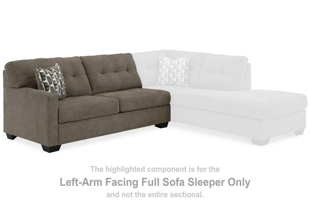 Mahoney 2-Piece Sleeper Sectional with Chaise - Premium Sectional from Ashley Furniture - Just $1206.50! Shop now at Furniture Wholesale Plus  We are the best furniture store in Nashville, Hendersonville, Goodlettsville, Madison, Antioch, Mount Juliet, Lebanon, Gallatin, Springfield, Murfreesboro, Franklin, Brentwood