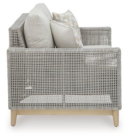 Seton Creek Outdoor Loveseat with Cushion - Premium Outdoor Seating from Ashley Furniture - Just $1016.05! Shop now at Furniture Wholesale Plus  We are the best furniture store in Nashville, Hendersonville, Goodlettsville, Madison, Antioch, Mount Juliet, Lebanon, Gallatin, Springfield, Murfreesboro, Franklin, Brentwood