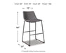 Centiar Pub Height Bar Stool - Premium Barstool from Ashley Furniture - Just $104.58! Shop now at Furniture Wholesale Plus  We are the best furniture store in Nashville, Hendersonville, Goodlettsville, Madison, Antioch, Mount Juliet, Lebanon, Gallatin, Springfield, Murfreesboro, Franklin, Brentwood