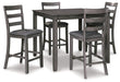 Bridson Counter Height Dining Table and Bar Stools (Set of 5) - Premium Counter Height Table from Ashley Furniture - Just $456.53! Shop now at Furniture Wholesale Plus  We are the best furniture store in Nashville, Hendersonville, Goodlettsville, Madison, Antioch, Mount Juliet, Lebanon, Gallatin, Springfield, Murfreesboro, Franklin, Brentwood