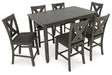 Caitbrook Counter Height Dining Table and Bar Stools (Set of 7) - Premium Counter Height Table from Ashley Furniture - Just $746.13! Shop now at Furniture Wholesale Plus  We are the best furniture store in Nashville, Hendersonville, Goodlettsville, Madison, Antioch, Mount Juliet, Lebanon, Gallatin, Springfield, Murfreesboro, Franklin, Brentwood