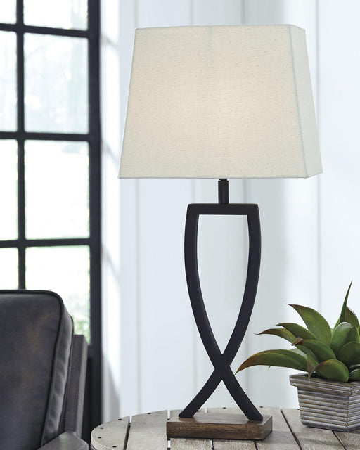 Makara Table Lamp (Set of 2) - Premium Table Lamp Pair from Ashley Furniture - Just $99.08! Shop now at Furniture Wholesale Plus  We are the best furniture store in Nashville, Hendersonville, Goodlettsville, Madison, Antioch, Mount Juliet, Lebanon, Gallatin, Springfield, Murfreesboro, Franklin, Brentwood