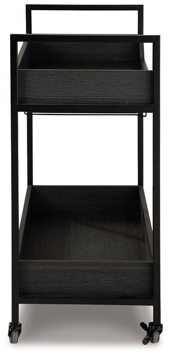 Yarlow Bar Cart - Premium Bar Cart from Ashley Furniture - Just $134.39! Shop now at Furniture Wholesale Plus  We are the best furniture store in Nashville, Hendersonville, Goodlettsville, Madison, Antioch, Mount Juliet, Lebanon, Gallatin, Springfield, Murfreesboro, Franklin, Brentwood