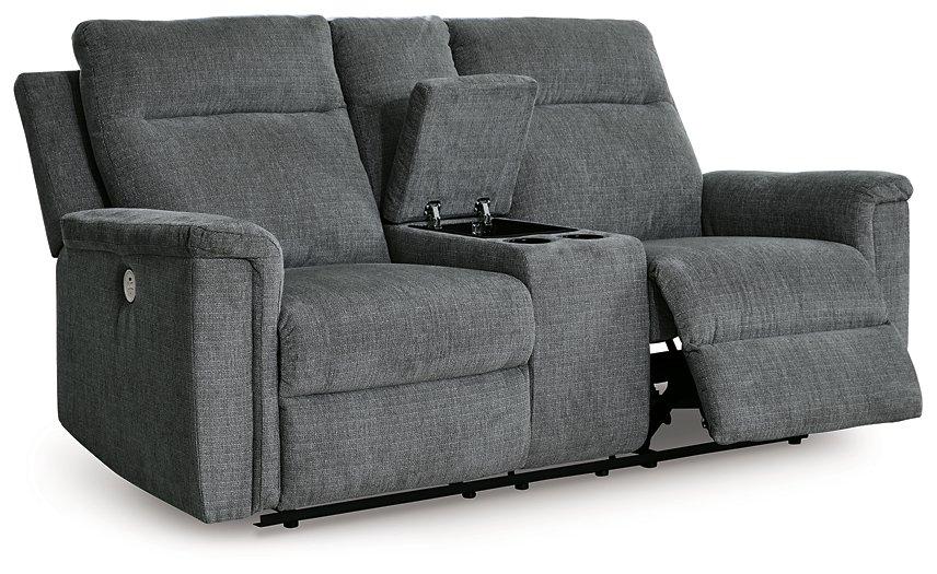 Barnsana Power Reclining Loveseat with Console - Premium Loveseat from Ashley Furniture - Just $788.31! Shop now at Furniture Wholesale Plus  We are the best furniture store in Nashville, Hendersonville, Goodlettsville, Madison, Antioch, Mount Juliet, Lebanon, Gallatin, Springfield, Murfreesboro, Franklin, Brentwood