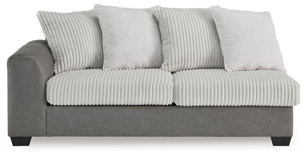 Clairette Court Sectional with Chaise - Premium Sectional from Ashley Furniture - Just $916.97! Shop now at Furniture Wholesale Plus  We are the best furniture store in Nashville, Hendersonville, Goodlettsville, Madison, Antioch, Mount Juliet, Lebanon, Gallatin, Springfield, Murfreesboro, Franklin, Brentwood