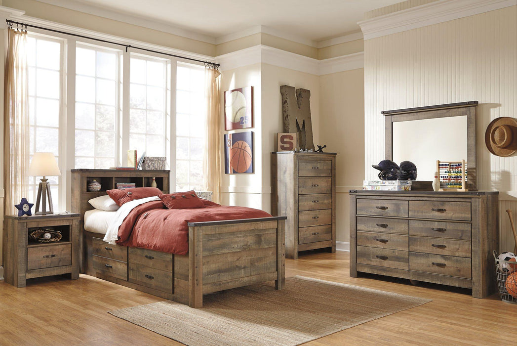 Trinell Youth Bed with 2 Storage Drawers - Premium Youth Bed from Ashley Furniture - Just $561.12! Shop now at Furniture Wholesale Plus  We are the best furniture store in Nashville, Hendersonville, Goodlettsville, Madison, Antioch, Mount Juliet, Lebanon, Gallatin, Springfield, Murfreesboro, Franklin, Brentwood