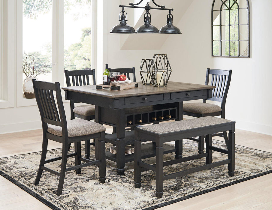 Tyler Creek Counter Height Dining Set - Premium Dining Room Set from Ashley Furniture - Just $1180.56! Shop now at Furniture Wholesale Plus  We are the best furniture store in Nashville, Hendersonville, Goodlettsville, Madison, Antioch, Mount Juliet, Lebanon, Gallatin, Springfield, Murfreesboro, Franklin, Brentwood