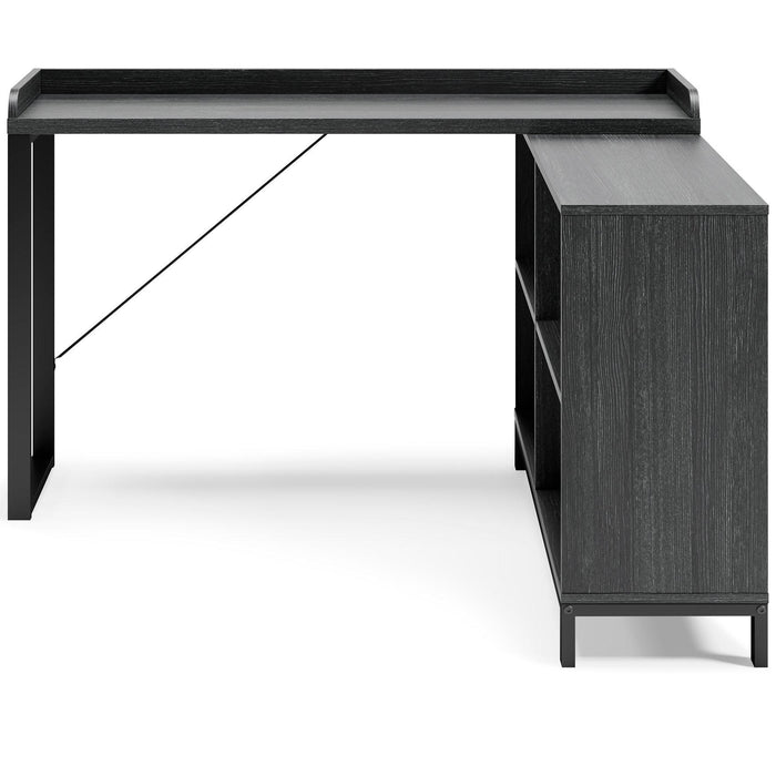 Yarlow Home Office L-Desk - Premium Desk from Ashley Furniture - Just $190.14! Shop now at Furniture Wholesale Plus  We are the best furniture store in Nashville, Hendersonville, Goodlettsville, Madison, Antioch, Mount Juliet, Lebanon, Gallatin, Springfield, Murfreesboro, Franklin, Brentwood