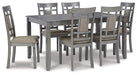 Jayemyer Dining Table and Chairs (Set of 7) - Premium Dining Table from Ashley Furniture - Just $663.66! Shop now at Furniture Wholesale Plus  We are the best furniture store in Nashville, Hendersonville, Goodlettsville, Madison, Antioch, Mount Juliet, Lebanon, Gallatin, Springfield, Murfreesboro, Franklin, Brentwood