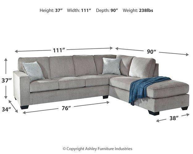 Altari 2-Piece Sectional with Chaise - Premium Sectional from Ashley Furniture - Just $961.11! Shop now at Furniture Wholesale Plus  We are the best furniture store in Nashville, Hendersonville, Goodlettsville, Madison, Antioch, Mount Juliet, Lebanon, Gallatin, Springfield, Murfreesboro, Franklin, Brentwood