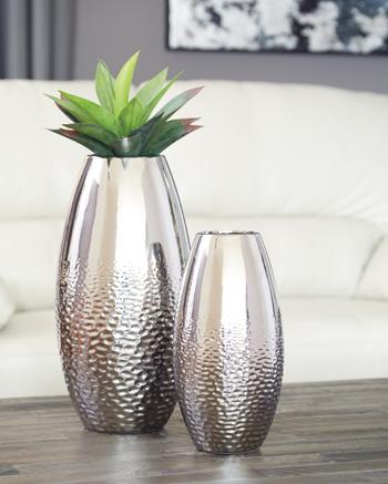 Dinesh Vase (Set of 2) - Premium Vase from Ashley Furniture - Just $70.83! Shop now at Furniture Wholesale Plus  We are the best furniture store in Nashville, Hendersonville, Goodlettsville, Madison, Antioch, Mount Juliet, Lebanon, Gallatin, Springfield, Murfreesboro, Franklin, Brentwood