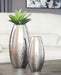 Dinesh Vase (Set of 2) - Premium Vase from Ashley Furniture - Just $70.83! Shop now at Furniture Wholesale Plus  We are the best furniture store in Nashville, Hendersonville, Goodlettsville, Madison, Antioch, Mount Juliet, Lebanon, Gallatin, Springfield, Murfreesboro, Franklin, Brentwood