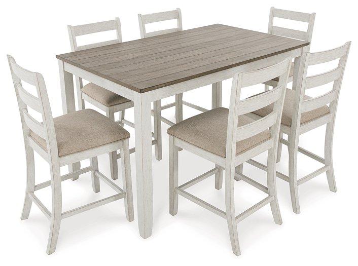 Skempton Counter Height Dining Table and Bar Stools (Set of 7) - Premium Counter Height Table from Ashley Furniture - Just $746.13! Shop now at Furniture Wholesale Plus  We are the best furniture store in Nashville, Hendersonville, Goodlettsville, Madison, Antioch, Mount Juliet, Lebanon, Gallatin, Springfield, Murfreesboro, Franklin, Brentwood