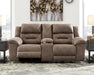 Stoneland Power Reclining Loveseat with Console - Premium Loveseat from Ashley Furniture - Just $970.15! Shop now at Furniture Wholesale Plus  We are the best furniture store in Nashville, Hendersonville, Goodlettsville, Madison, Antioch, Mount Juliet, Lebanon, Gallatin, Springfield, Murfreesboro, Franklin, Brentwood