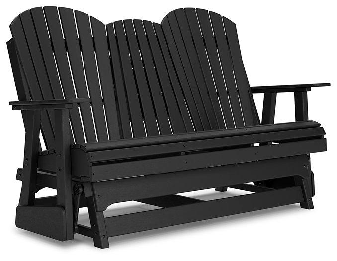 Hyland wave Outdoor Glider Loveseat - Premium Outdoor Seating from Ashley Furniture - Just $978.98! Shop now at Furniture Wholesale Plus  We are the best furniture store in Nashville, Hendersonville, Goodlettsville, Madison, Antioch, Mount Juliet, Lebanon, Gallatin, Springfield, Murfreesboro, Franklin, Brentwood