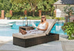 Coastline Bay Outdoor Chaise Lounge with Cushion - Premium Outdoor Seating from Ashley Furniture - Just $575.99! Shop now at Furniture Wholesale Plus  We are the best furniture store in Nashville, Hendersonville, Goodlettsville, Madison, Antioch, Mount Juliet, Lebanon, Gallatin, Springfield, Murfreesboro, Franklin, Brentwood