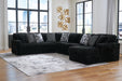 Midnight-Madness Sectional with Chaise - Premium Sectional from Ashley Furniture - Just $1572.08! Shop now at Furniture Wholesale Plus  We are the best furniture store in Nashville, Hendersonville, Goodlettsville, Madison, Antioch, Mount Juliet, Lebanon, Gallatin, Springfield, Murfreesboro, Franklin, Brentwood