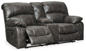 Dunwell Power Reclining Loveseat with Console - Premium Loveseat from Ashley Furniture - Just $1261.44! Shop now at Furniture Wholesale Plus  We are the best furniture store in Nashville, Hendersonville, Goodlettsville, Madison, Antioch, Mount Juliet, Lebanon, Gallatin, Springfield, Murfreesboro, Franklin, Brentwood