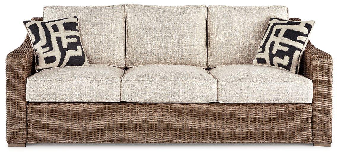 Beachcroft Outdoor Sofa with Cushion - Premium Outdoor Seating from Ashley Furniture - Just $1364.31! Shop now at Furniture Wholesale Plus  We are the best furniture store in Nashville, Hendersonville, Goodlettsville, Madison, Antioch, Mount Juliet, Lebanon, Gallatin, Springfield, Murfreesboro, Franklin, Brentwood