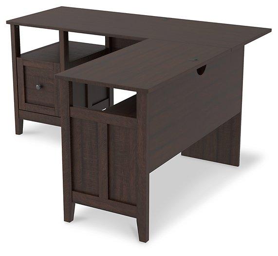 Camiburg 2-Piece Home Office Desk - Premium Desk from Ashley Furniture - Just $369.68! Shop now at Furniture Wholesale Plus  We are the best furniture store in Nashville, Hendersonville, Goodlettsville, Madison, Antioch, Mount Juliet, Lebanon, Gallatin, Springfield, Murfreesboro, Franklin, Brentwood