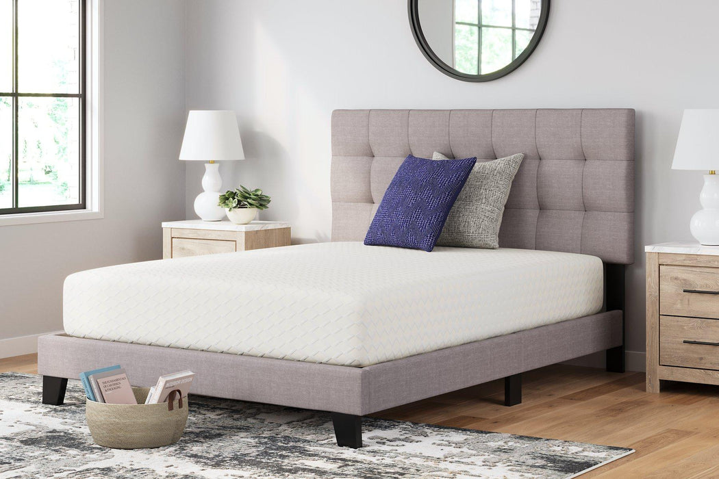 Chime 12 Inch Memory Foam Mattress in a Box - Premium Mattress from Ashley Furniture - Just $314.93! Shop now at Furniture Wholesale Plus  We are the best furniture store in Nashville, Hendersonville, Goodlettsville, Madison, Antioch, Mount Juliet, Lebanon, Gallatin, Springfield, Murfreesboro, Franklin, Brentwood