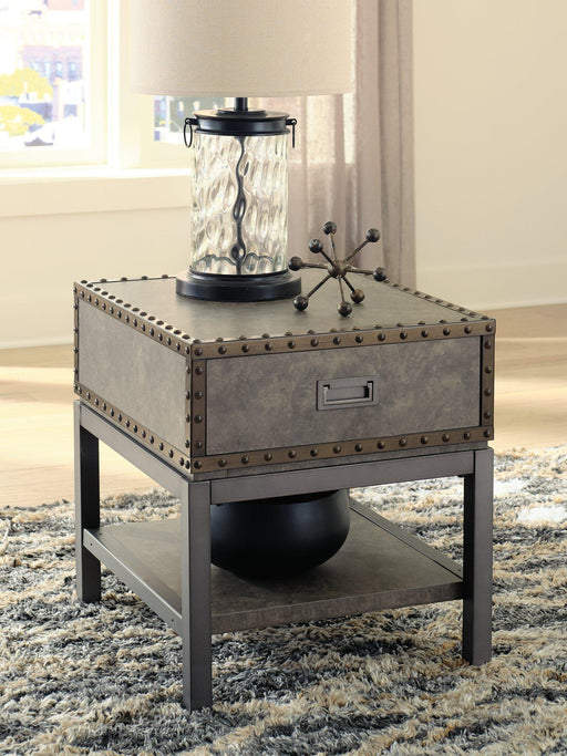 Derrylin End Table - Premium End Table from Ashley Furniture - Just $280.92! Shop now at Furniture Wholesale Plus  We are the best furniture store in Nashville, Hendersonville, Goodlettsville, Madison, Antioch, Mount Juliet, Lebanon, Gallatin, Springfield, Murfreesboro, Franklin, Brentwood