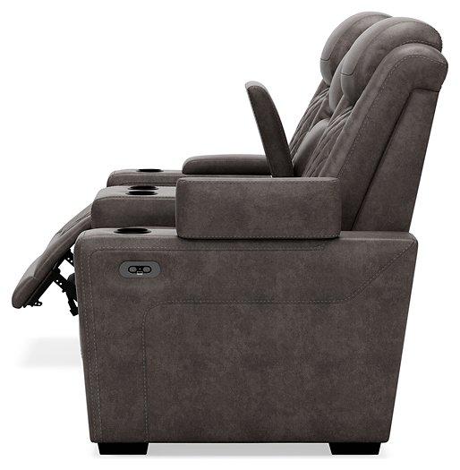 HyllMont Power Reclining Loveseat with Console - Premium Loveseat from Ashley Furniture - Just $1333.82! Shop now at Furniture Wholesale Plus  We are the best furniture store in Nashville, Hendersonville, Goodlettsville, Madison, Antioch, Mount Juliet, Lebanon, Gallatin, Springfield, Murfreesboro, Franklin, Brentwood