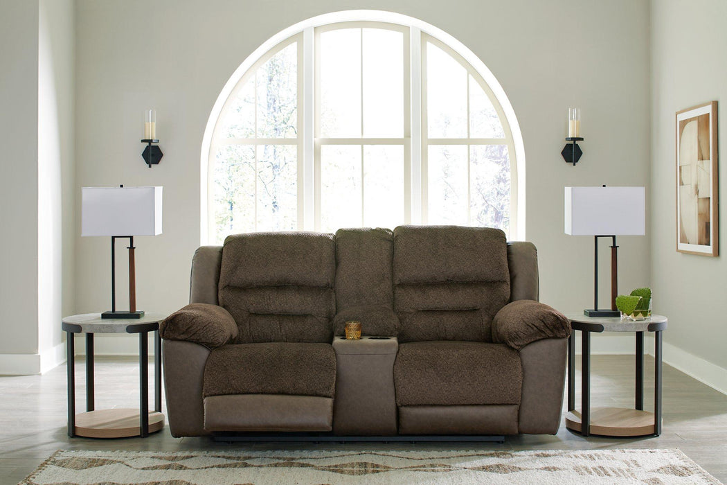 Dorman Reclining Loveseat with Console - Premium Loveseat from Ashley Furniture - Just $698.28! Shop now at Furniture Wholesale Plus  We are the best furniture store in Nashville, Hendersonville, Goodlettsville, Madison, Antioch, Mount Juliet, Lebanon, Gallatin, Springfield, Murfreesboro, Franklin, Brentwood