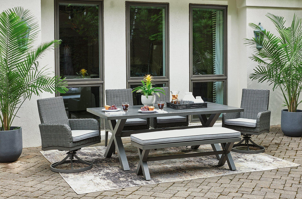 Elite Park Outdoor Dining Set - Premium Outdoor Dining Set from Ashley Furniture - Just $1737.59! Shop now at Furniture Wholesale Plus  We are the best furniture store in Nashville, Hendersonville, Goodlettsville, Madison, Antioch, Mount Juliet, Lebanon, Gallatin, Springfield, Murfreesboro, Franklin, Brentwood