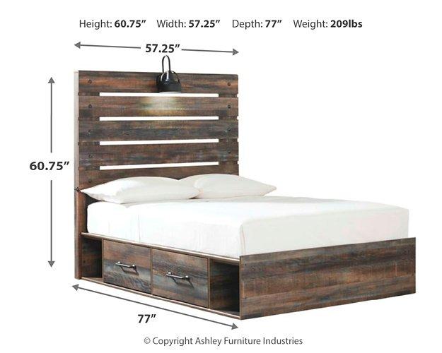 Drystan Bed with 2 Storage Drawers - Premium Bed from Ashley Furniture - Just $466.59! Shop now at Furniture Wholesale Plus  We are the best furniture store in Nashville, Hendersonville, Goodlettsville, Madison, Antioch, Mount Juliet, Lebanon, Gallatin, Springfield, Murfreesboro, Franklin, Brentwood