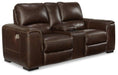 Alessandro Power Reclining Loveseat with Console - Premium Loveseat from Ashley Furniture - Just $1607.46! Shop now at Furniture Wholesale Plus  We are the best furniture store in Nashville, Hendersonville, Goodlettsville, Madison, Antioch, Mount Juliet, Lebanon, Gallatin, Springfield, Murfreesboro, Franklin, Brentwood