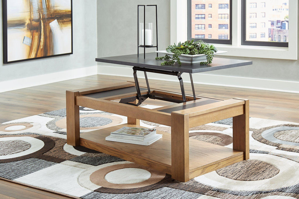 Quentina Lift Top Coffee Table - Premium Cocktail Table Lift from Ashley Furniture - Just $316.23! Shop now at Furniture Wholesale Plus  We are the best furniture store in Nashville, Hendersonville, Goodlettsville, Madison, Antioch, Mount Juliet, Lebanon, Gallatin, Springfield, Murfreesboro, Franklin, Brentwood