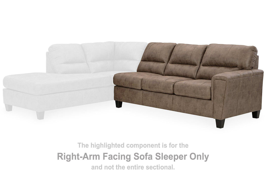 Navi 2-Piece Sectional Sofa Sleeper Chaise - Premium Sectional from Ashley Furniture - Just $1315.95! Shop now at Furniture Wholesale Plus  We are the best furniture store in Nashville, Hendersonville, Goodlettsville, Madison, Antioch, Mount Juliet, Lebanon, Gallatin, Springfield, Murfreesboro, Franklin, Brentwood