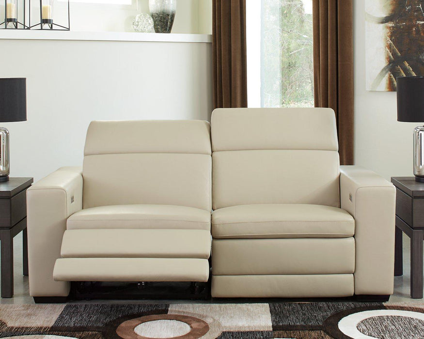 Texline 3-Piece Power Reclining Loveseat - Premium Sectional from Ashley Furniture - Just $2275.25! Shop now at Furniture Wholesale Plus  We are the best furniture store in Nashville, Hendersonville, Goodlettsville, Madison, Antioch, Mount Juliet, Lebanon, Gallatin, Springfield, Murfreesboro, Franklin, Brentwood