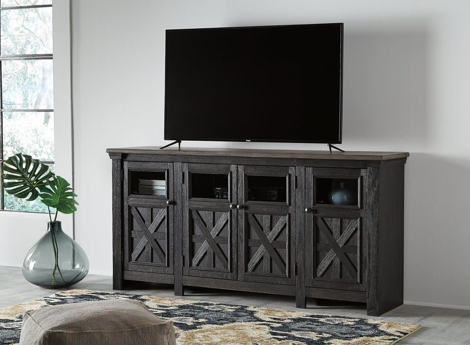 Tyler Creek 74" TV Stand - Premium TV Stand from Ashley Furniture - Just $746.13! Shop now at Furniture Wholesale Plus  We are the best furniture store in Nashville, Hendersonville, Goodlettsville, Madison, Antioch, Mount Juliet, Lebanon, Gallatin, Springfield, Murfreesboro, Franklin, Brentwood