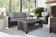 Cloverbrooke 4-Piece Outdoor Conversation Set - Premium Outdoor Seating Set from Ashley Furniture - Just $1517.08! Shop now at Furniture Wholesale Plus  We are the best furniture store in Nashville, Hendersonville, Goodlettsville, Madison, Antioch, Mount Juliet, Lebanon, Gallatin, Springfield, Murfreesboro, Franklin, Brentwood