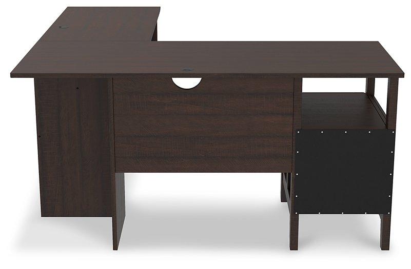 Camiburg 2-Piece Home Office Desk - Premium Desk from Ashley Furniture - Just $369.68! Shop now at Furniture Wholesale Plus  We are the best furniture store in Nashville, Hendersonville, Goodlettsville, Madison, Antioch, Mount Juliet, Lebanon, Gallatin, Springfield, Murfreesboro, Franklin, Brentwood